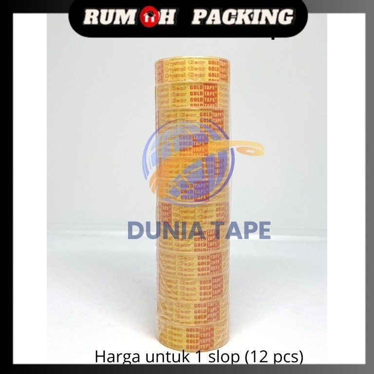 

Isolasi 1/2 inch x 7 yard gold tape / solatip kado goldtape/ isolatip