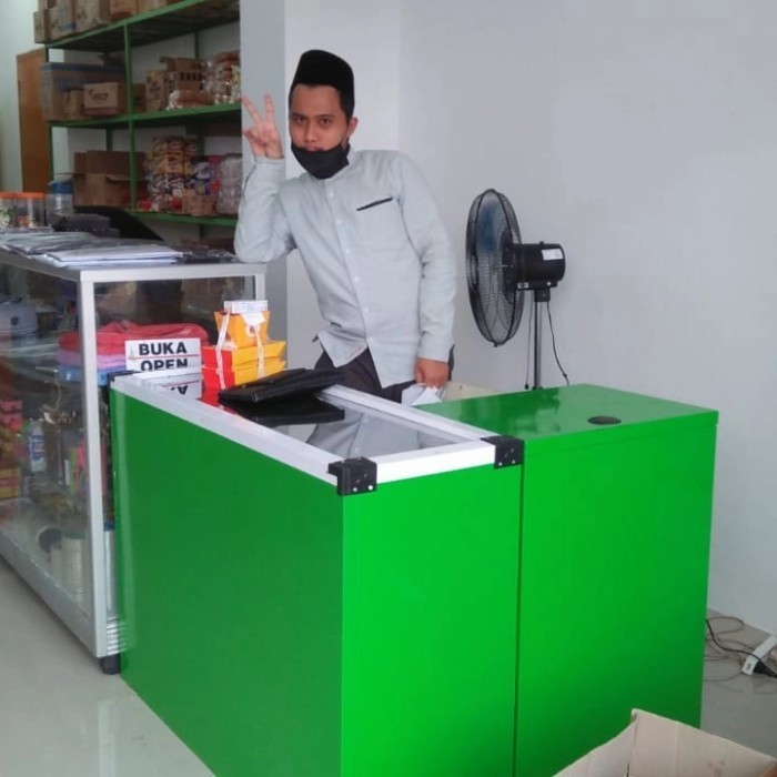PROMO BIG SALE Meja kasir minimarket polos baru & murah