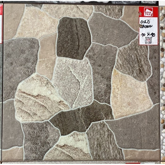 ASIA TILE OSLO BROWN 40X40 KW1