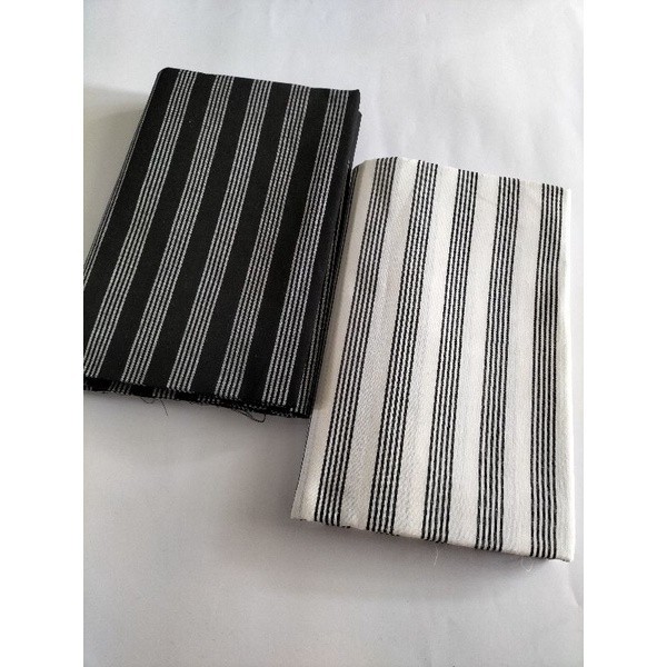 LURIK Kain Lurik Tenun Lurik Batik Lurik - Hitam lirik Putih Kecil