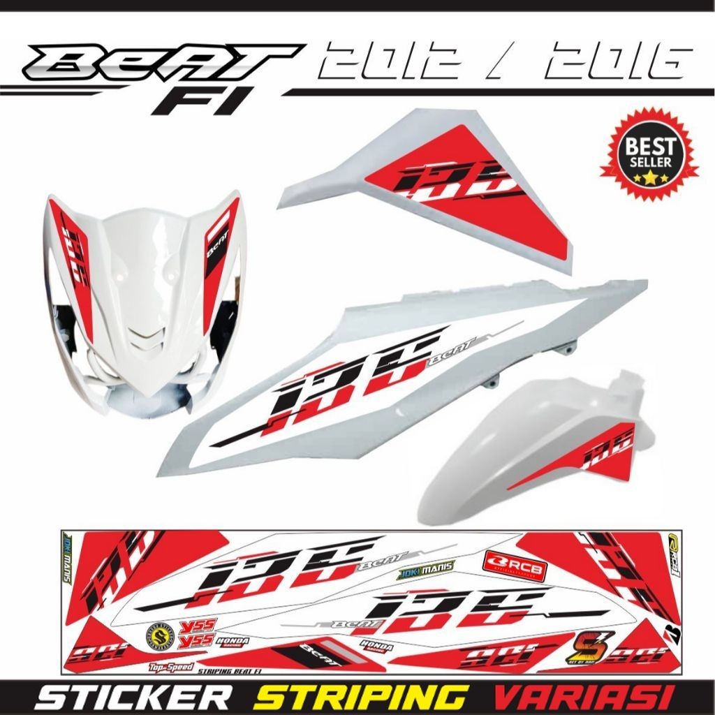 STIKER MOTOR BEAT FI 2013 2014 / 2015 VARIASI STRIPING VARIASI STIKER BEAT FI STIKER MOTOR