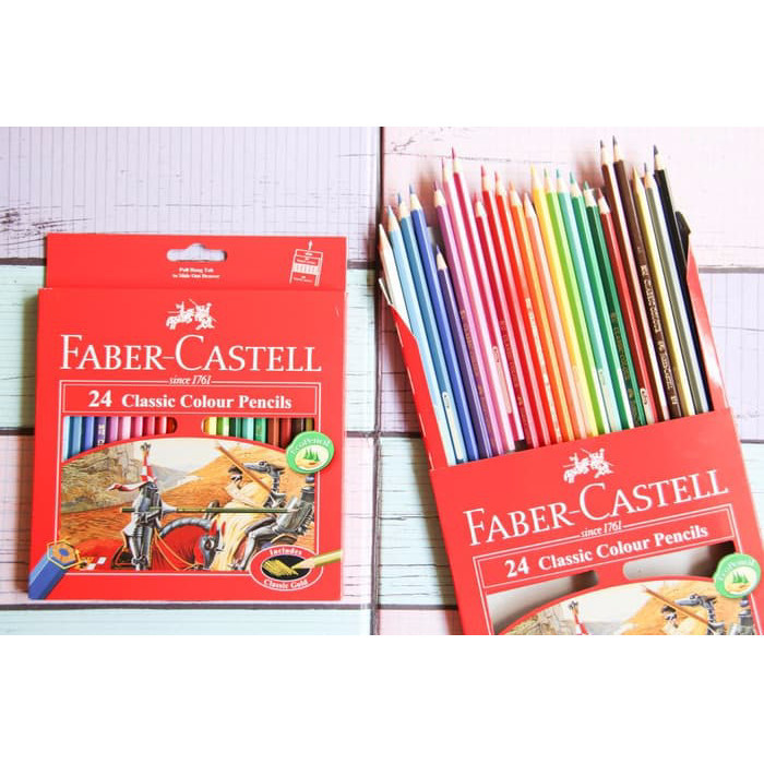 

✨LARIS✨ -Pensil Warna Classic Faber Castell 24 Warna