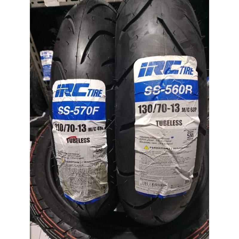 BAN NMAX IRC 110/70-13 & 130/70-13 TUBELESS