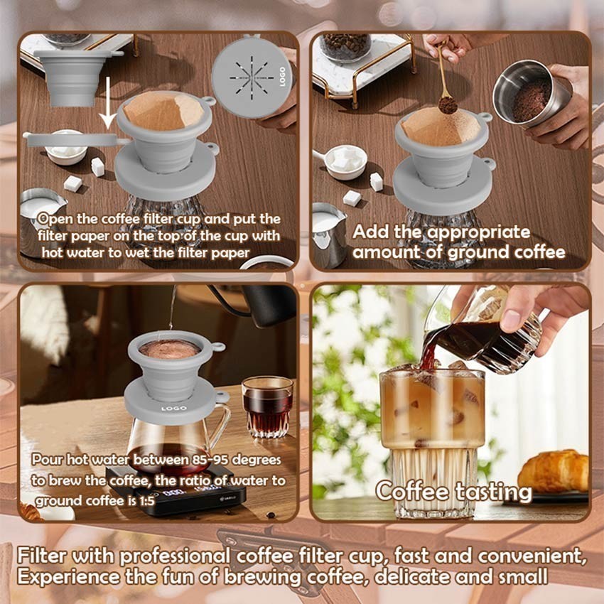 Saringan Kopi Coffee Filter Portable Silicone Reusable / Coffee Filter / Saringan Teh / Saringan Teh