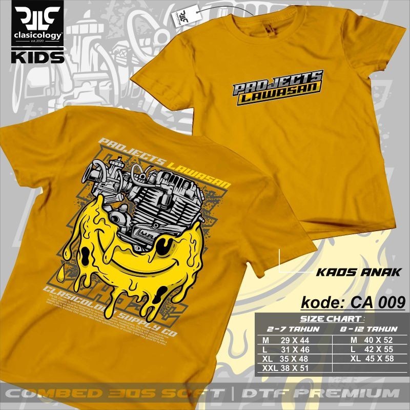 kaos cb anak kaos gl100 anak kaos herex anak kaos honda anak CA09