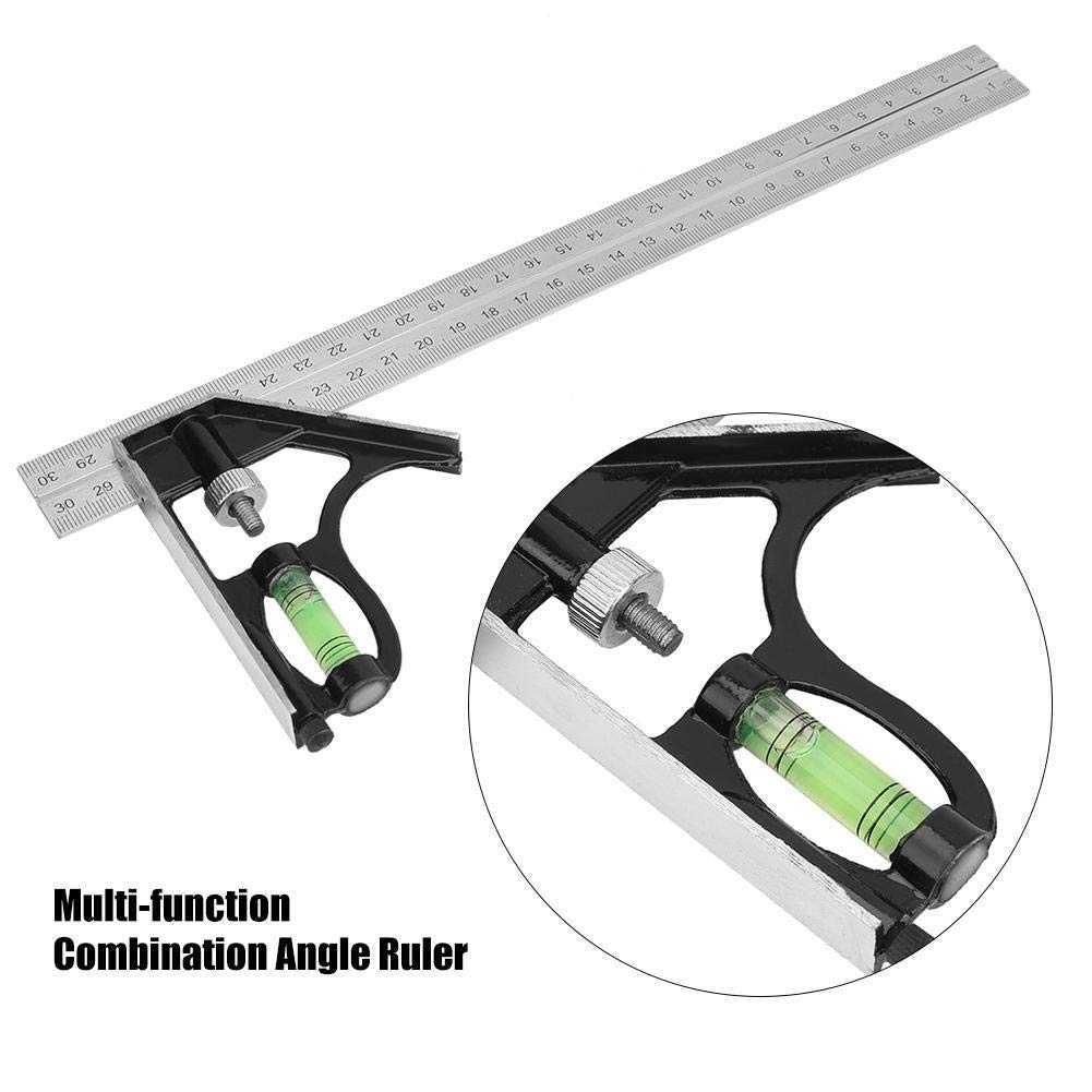 

Mistar Penggaris Siku Adjustable Angle Ruler Waterpass 305mm