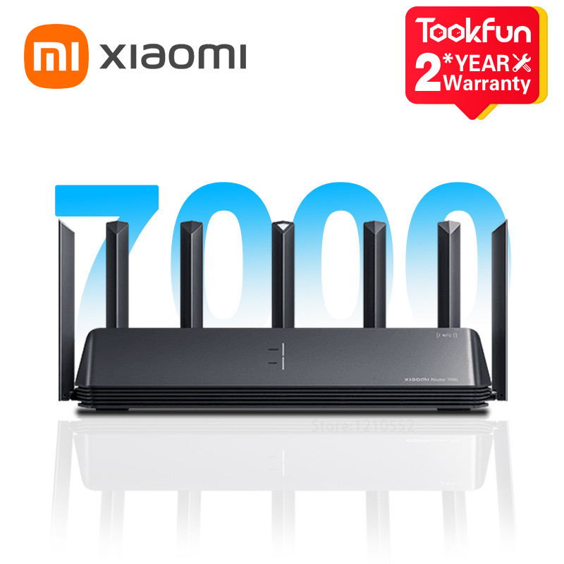 Xiaomi Mi Router BE7000 Tri-Band WiFi Repeater VPN 1GB Mesh USB 3.0 IPTV 4 x 2.5G Ethernet Ports Mod