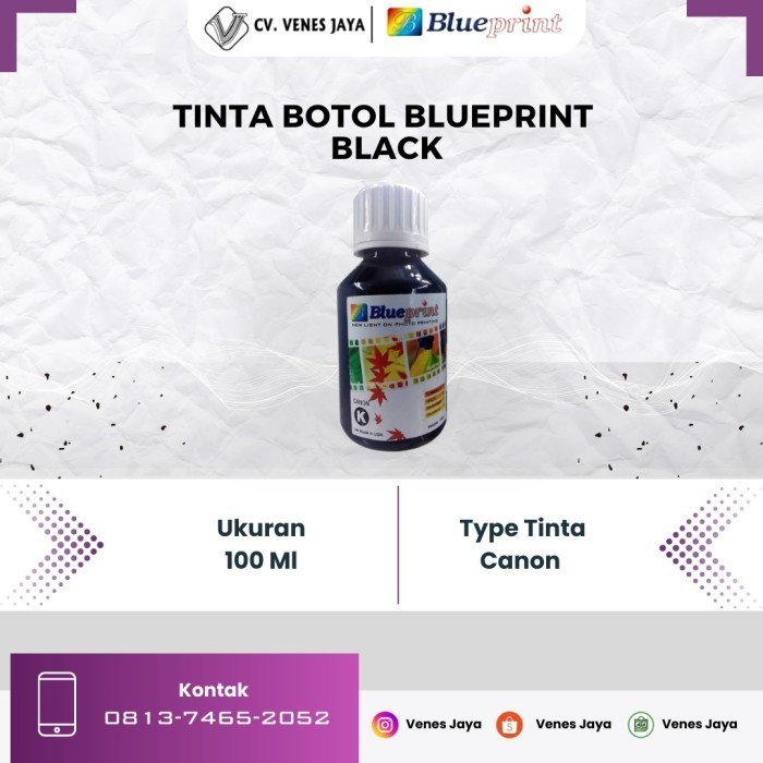 Tinta Canon BLUEPRINT Refill Printer Canon IP2770, MG2570-100 ml Hitam