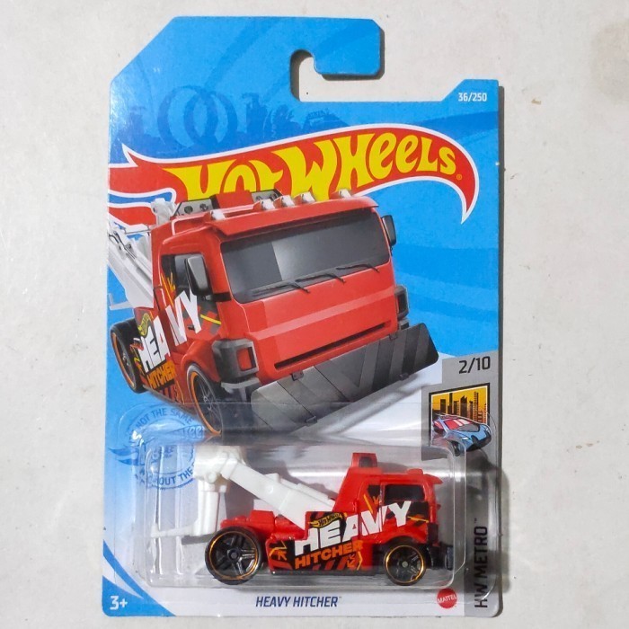 Hotwheels Heavy Hitcher merah 2021 Truk Derek