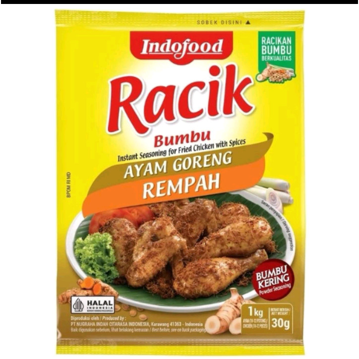 

A597-1 Pcs Indofood Bumbu Racik Ayam Goreng Rempah 30gr Bumbu Masak Instan Serbaguna Dan Praktis