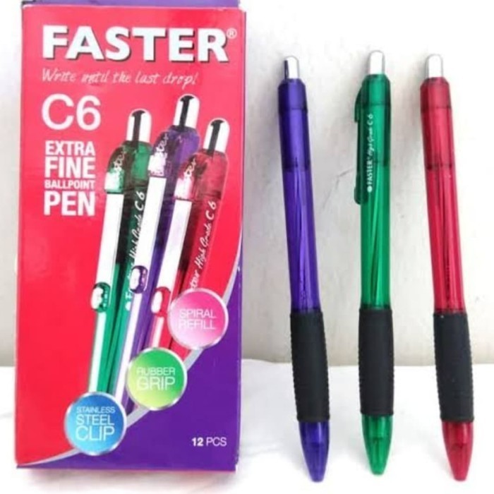 

Pulpen Faster C6 / Ballpoint Faster Retrack C6