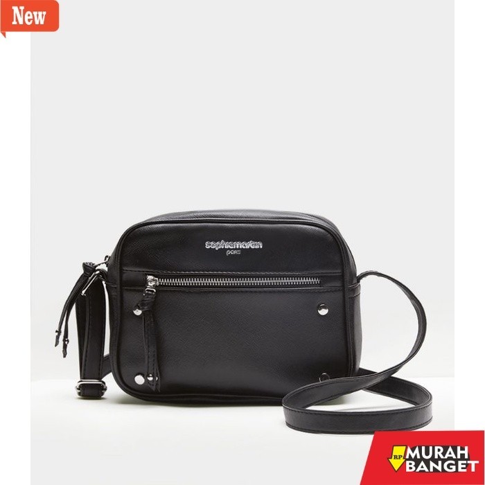 tas selempang wanita shopee haul TAS ZATANA : HITAM / RED / NAVY / GREY : SOPHIE MARTIN PARIS PROMO 