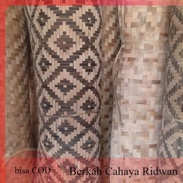 termurah bilik bambu 200cmx300cm - bilik bambu motif - bilik bambu hias