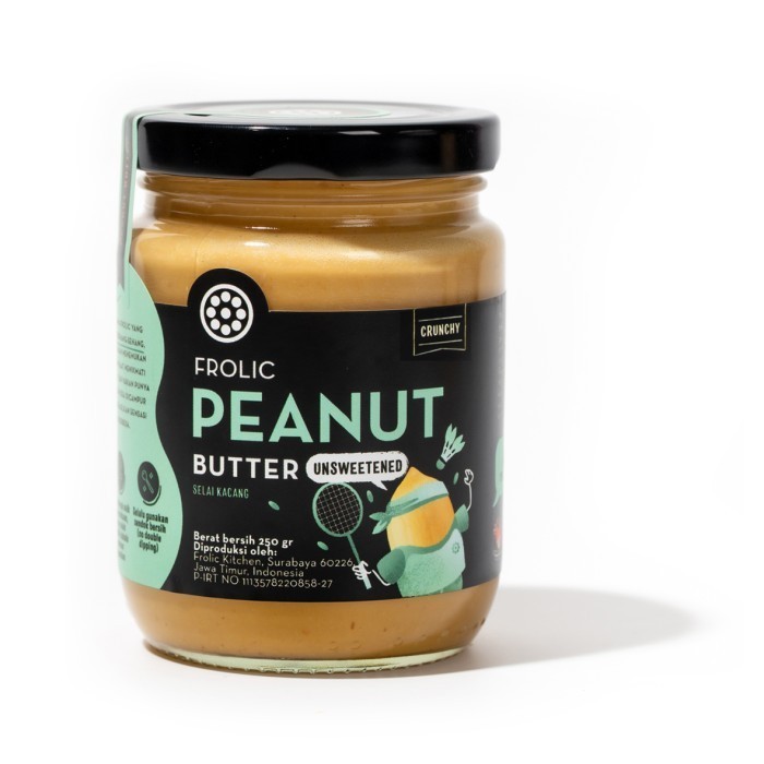 

FROLIC Peanut Butter Unsweetened Crunchy - Selai Kacang Murni k1