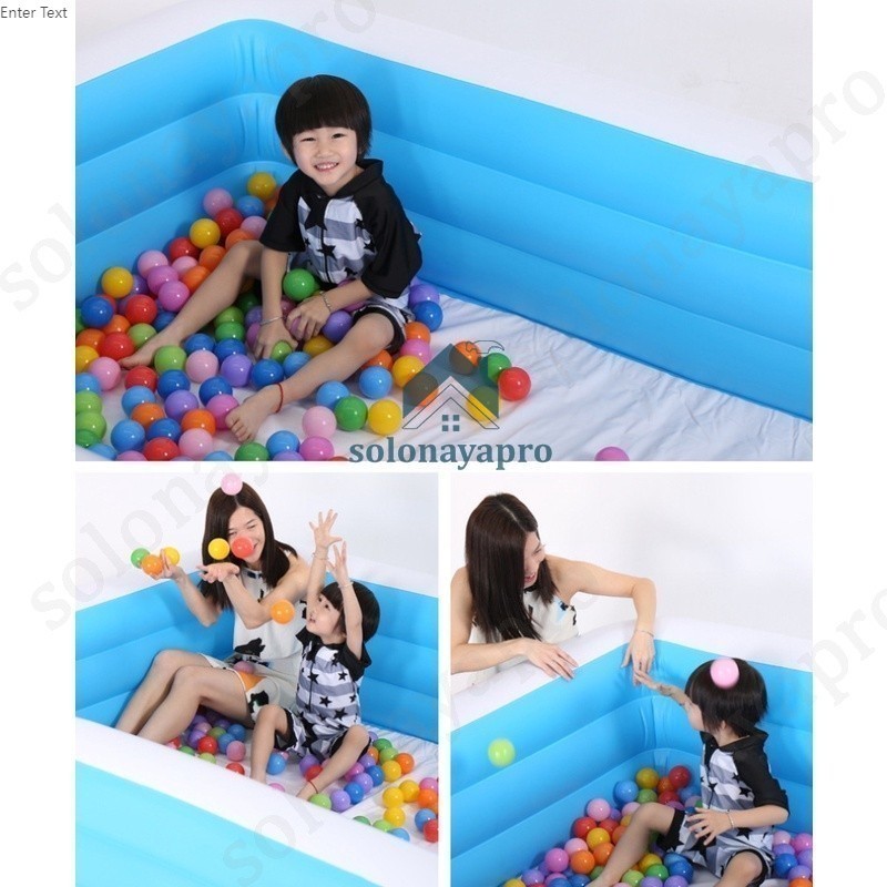 Kolam Renang Anak Jumbo 3Ring/Kolam Mandi Bola /Kolam Balon Anak Pvc/Portable Kolam Anak