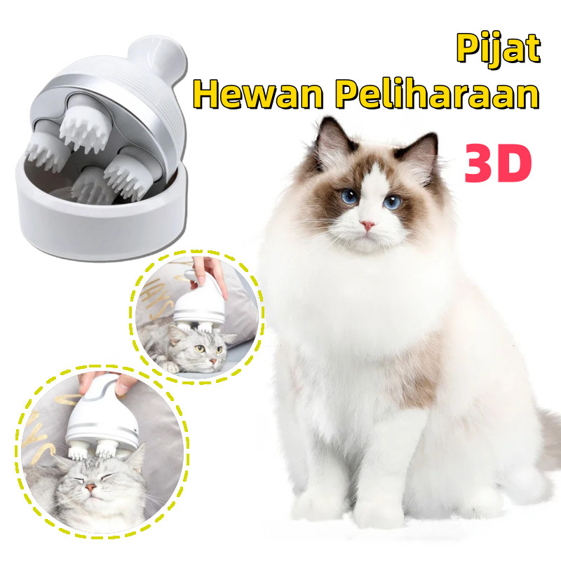 Pijat Kepala Hewan Peliharaan Pijat Kulit Kepala Kucing Pijat Uleni Multi-fungsi Pijat Kepala Gurita
