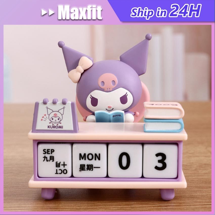 

Kalender Meja Aesthetic Calendar Sanrio Kuromi Kreatif Lucu Figure Hiasan Koleksi Imut Kalender Unik Kalender Dekorasi