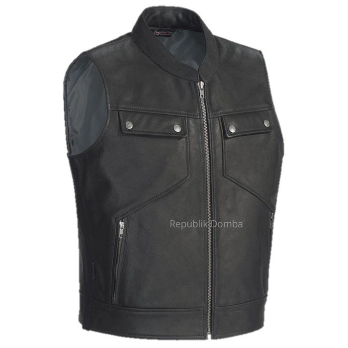 RompiREPUBLIK DOMBA - Rompi Kulit Pria Full Kulit Domba Asli Garut Kualitas Super Premium 100% Origi