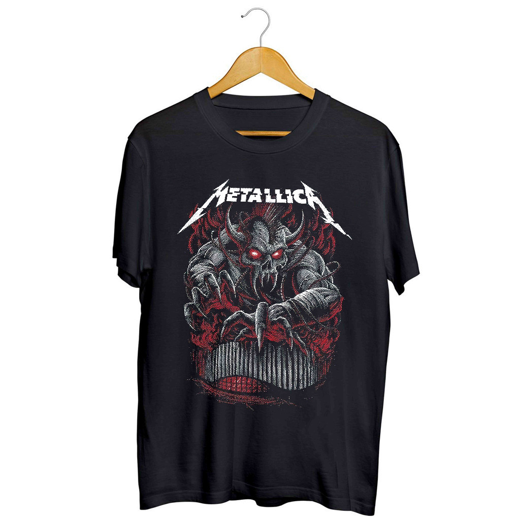 【COD】Kaos Band Metallica / Tshirt Musik Rock Metal/
