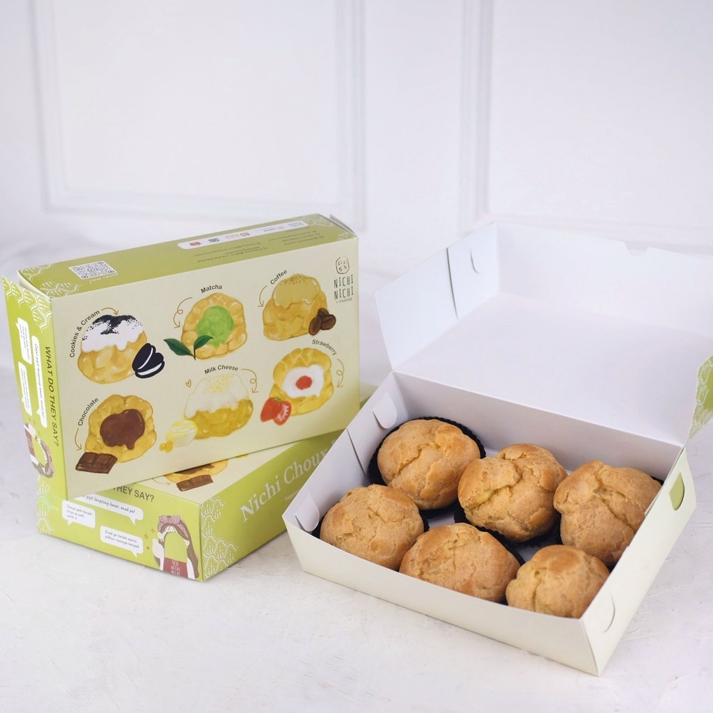 

Nama Produk ((NEW)) Choux Puff/ Kue Sus isi 6 pcs No Topping – Nichinichifarine - Kuesurabaya