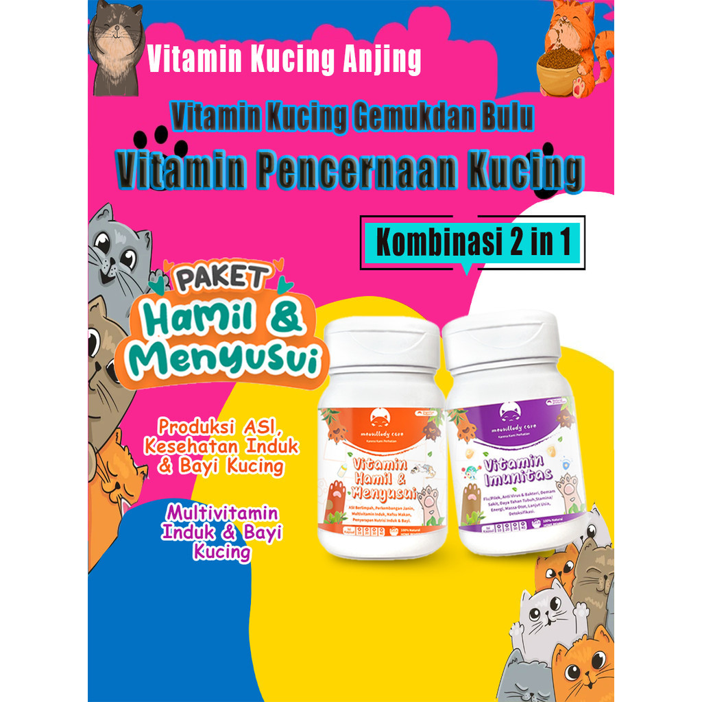 Vitamin Kucing Paket anjing vitamin kucing suplemen kucing vitamin kucing tua vitamin kitten