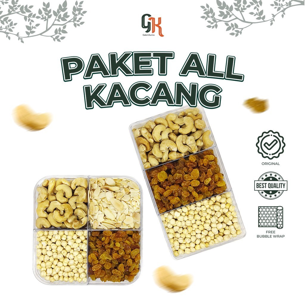 

Hampers Paket Kacang Premium Mix 3in1 & 4in1