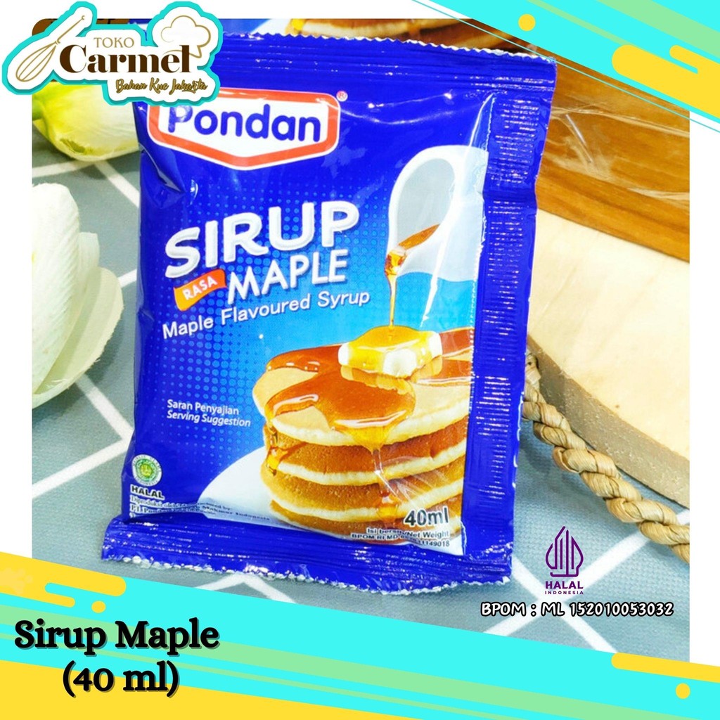 

Pondan Sirup Maple 40ml - Topping Pancake Sachet