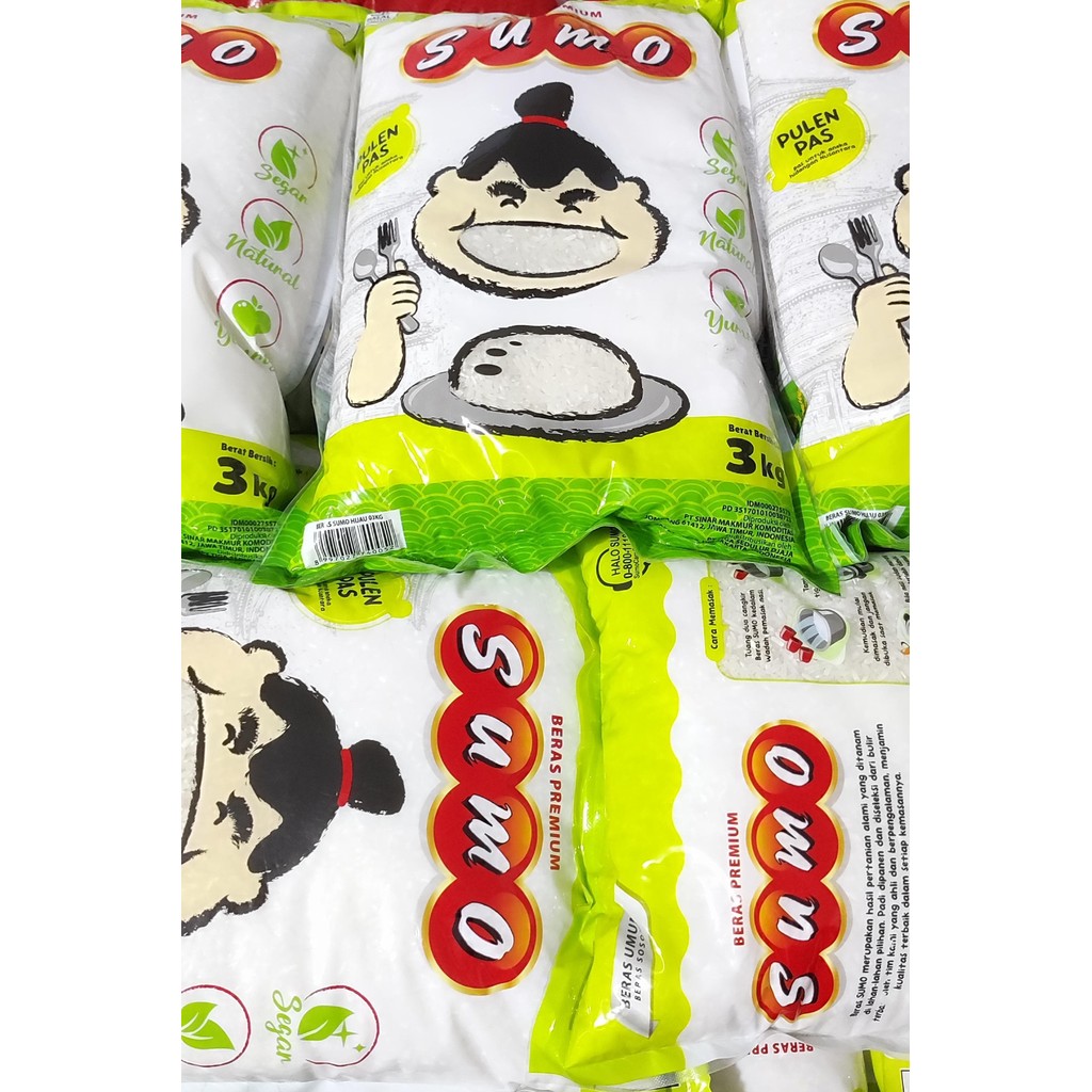 

Beras Sumo Hijau 3 Kg PCS