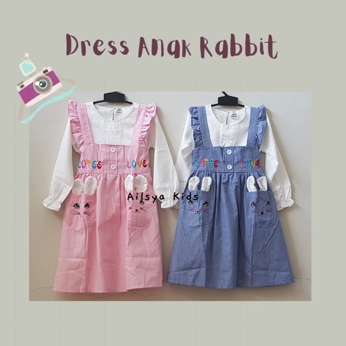 Gamis Lebaran Murah /AK2 Gamis Anak Perempuan / Busana Muslim Anak Bayi - Pink