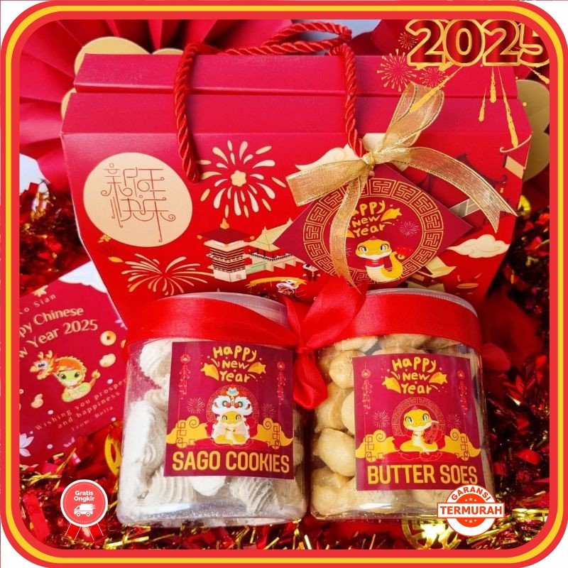 

Hampers Murah Anniversary Wedding Keren Unik Lucu / Hampers Imlek CNY / Hampers Imlek Kue Kering / Kado Imlek Tahun Ular ( FU )