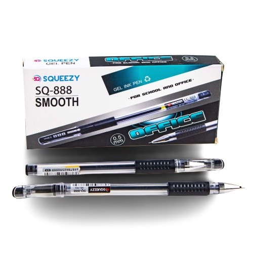 

NAT - 12 Pcs Pulpen Gel / Pena Gel Pen Office Smooth 0,5mm / Pen Jel / Gelpen SQ - 888