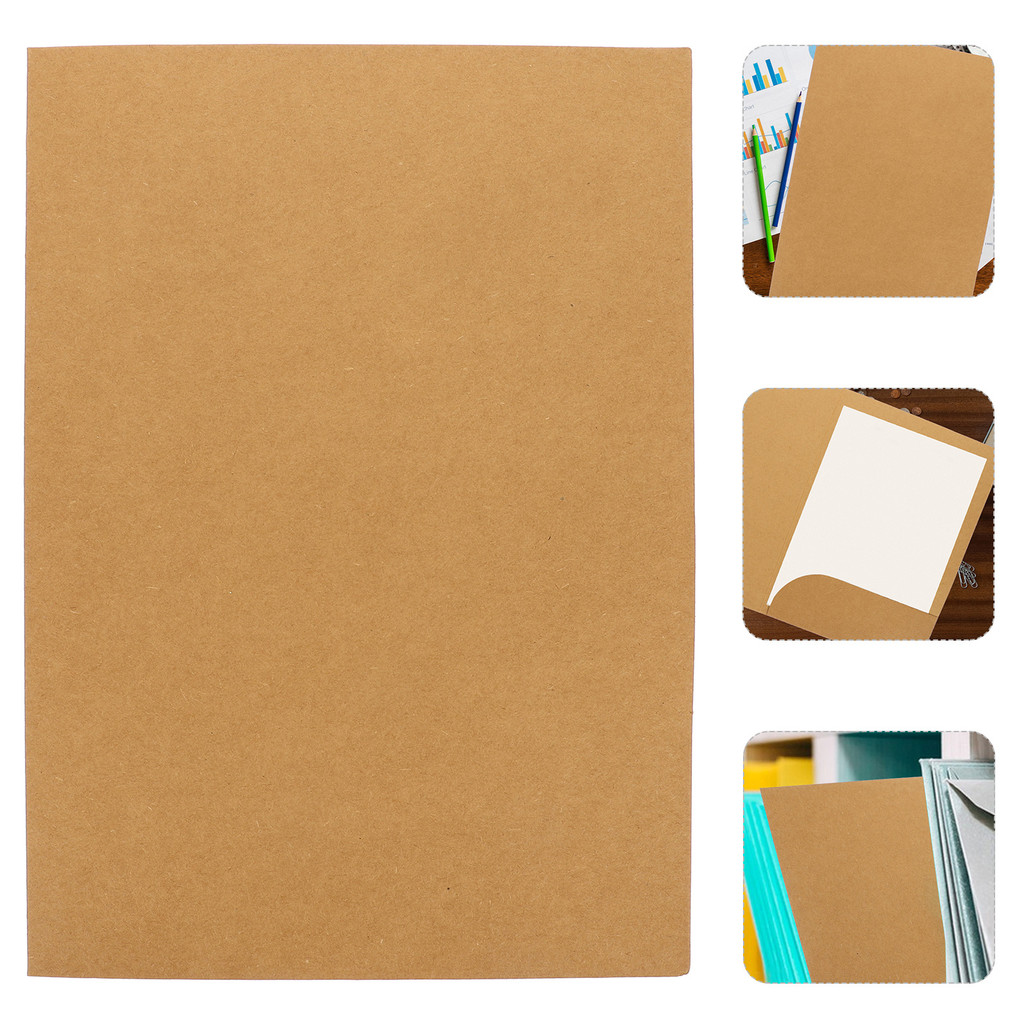 

20 Pcs Presentation Document Folder A4 Notepad File Kraft Paper Magazine for Office