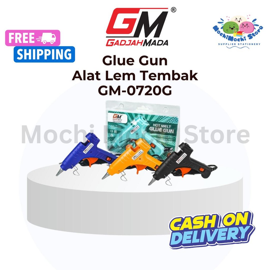 

Lem Tembak GM-0720G | Alat Lem Tembak | Glue Gun | Lem Tembak Kecil