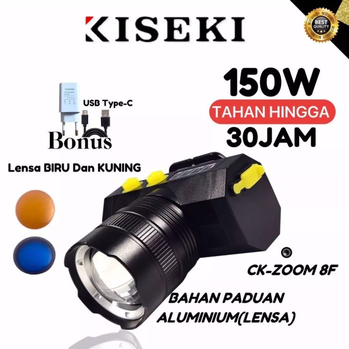 KISEKI SENTER KEPALA ZOOM CK-ZOOM 8 SENTER KEPALA SUPER TERANG 150WATT