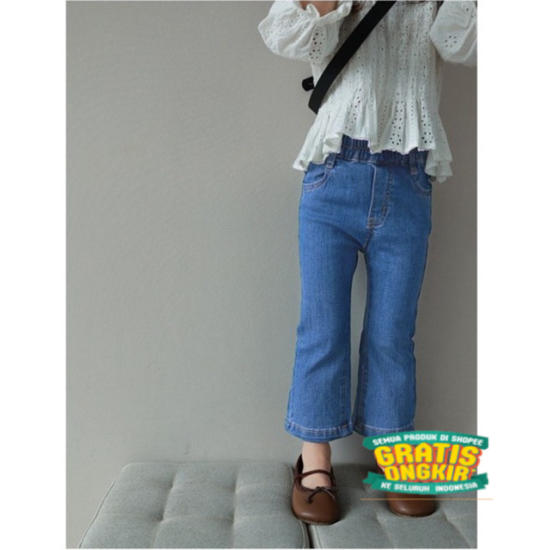 Yosie Denim Pants/ Celana Denim Anak Perempuan/ Celana Jeans Anak Perempuan/ Celana Panjang Anak Per