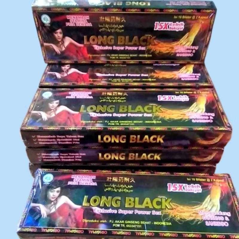 Long Black Kapsul Original Obat Kuat Pria Tahan Lama Berhubungan Intim