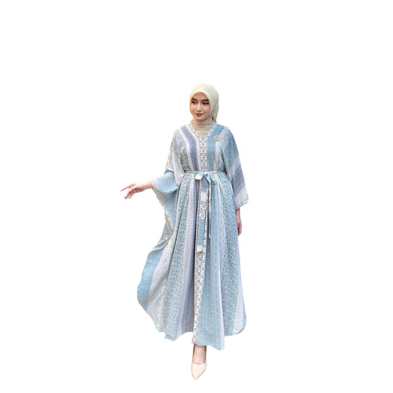 KAFTAN ETNIK KEKINIAN  TERBARU | DILARA KAFTAN PREMIUM GIES CERUTI PLISKET ( PRODUCK ORIGINAL GIES )