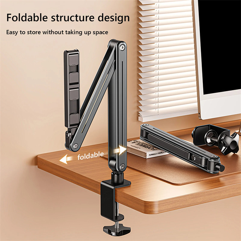 

Tablet Stand Holder Clip Grip Flexible for Switch Kindle Mobile Phone Clip Holder for Bed Desk Table Clamp Mount Selfie Stick ﻿
