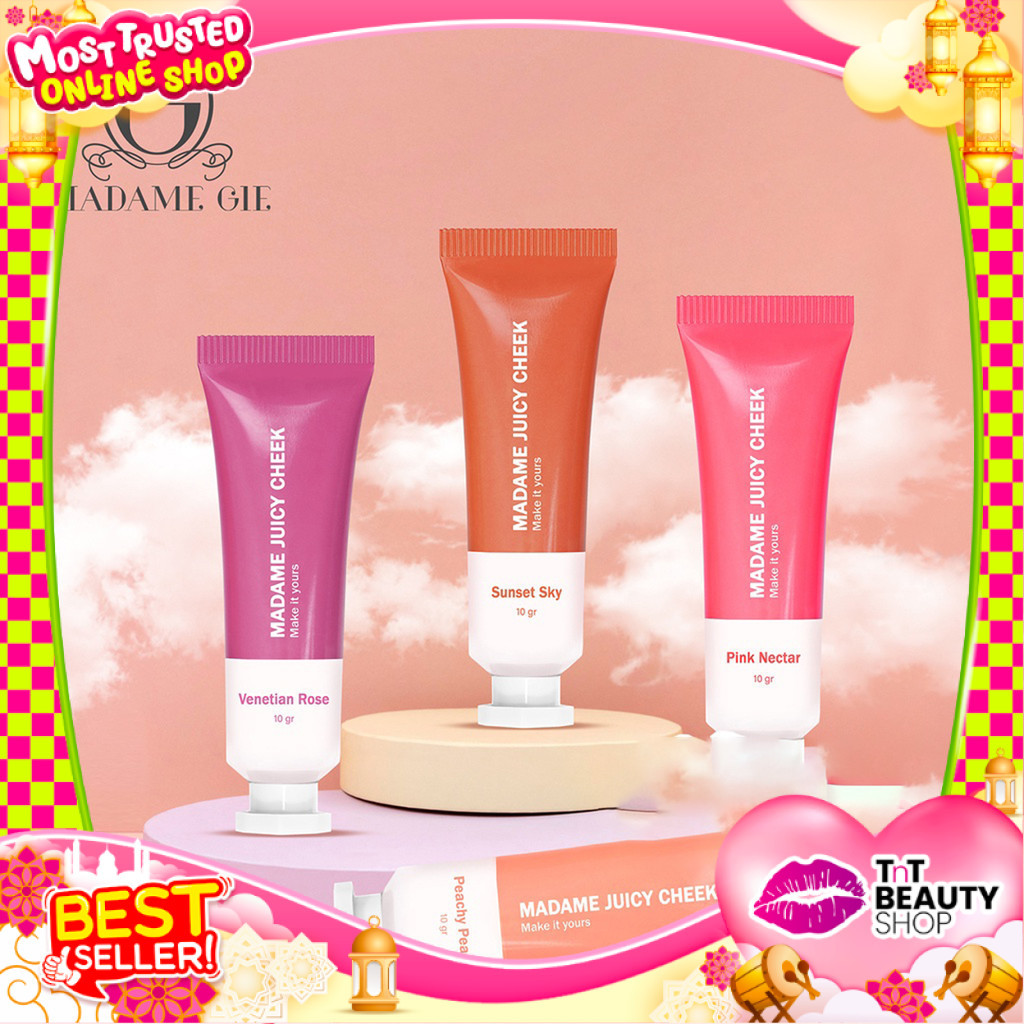 Madame Gie Juicy Cheek 3 In 1 - Make Up Blush On Cream | TnT Beauty Shop