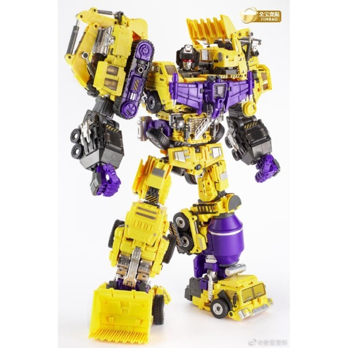 JINBAO DEVASTATOR KUNING FULL SET A+B+C TRANSFORMERS TITAN