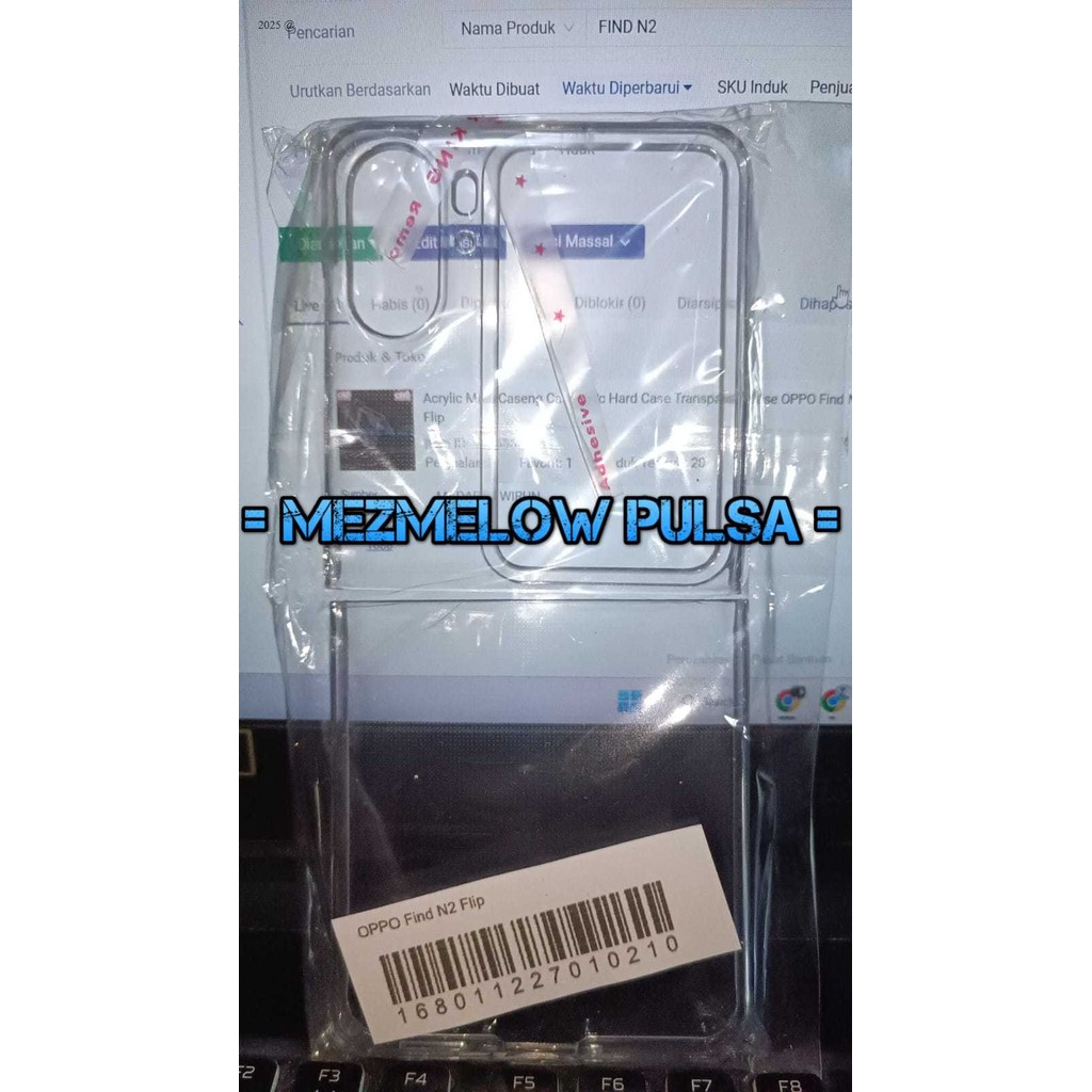 Acrylic Mika Caseng Casing Pc Hard Case Transparant Case OPPO Find N2 Flip