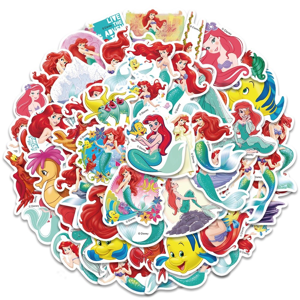 

Stiker Putri Duyung / Mermaid Kartun Sticker Vynil Sticker Peri Duyung