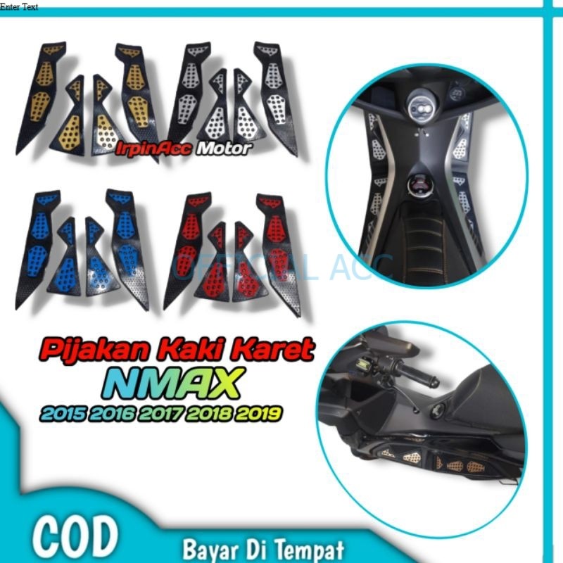 Karpet Pijakan kaki karet Gokem Yamaha Nmax 2019 Pijakan kaki Karet