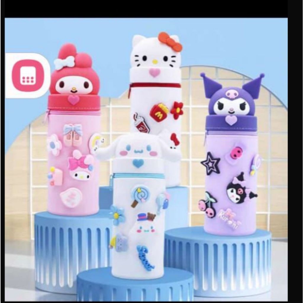 

KOTAK PENSIL SANRIO SILICON/PENCIL CASE MOTIF LUCU murah berkualitas