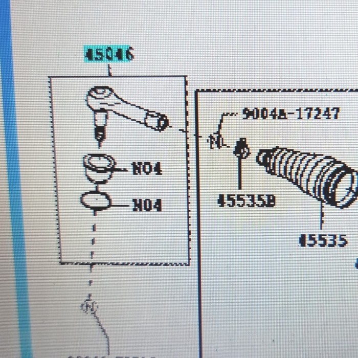 Tie rod / Tierod Calya Sigra Original PARTS