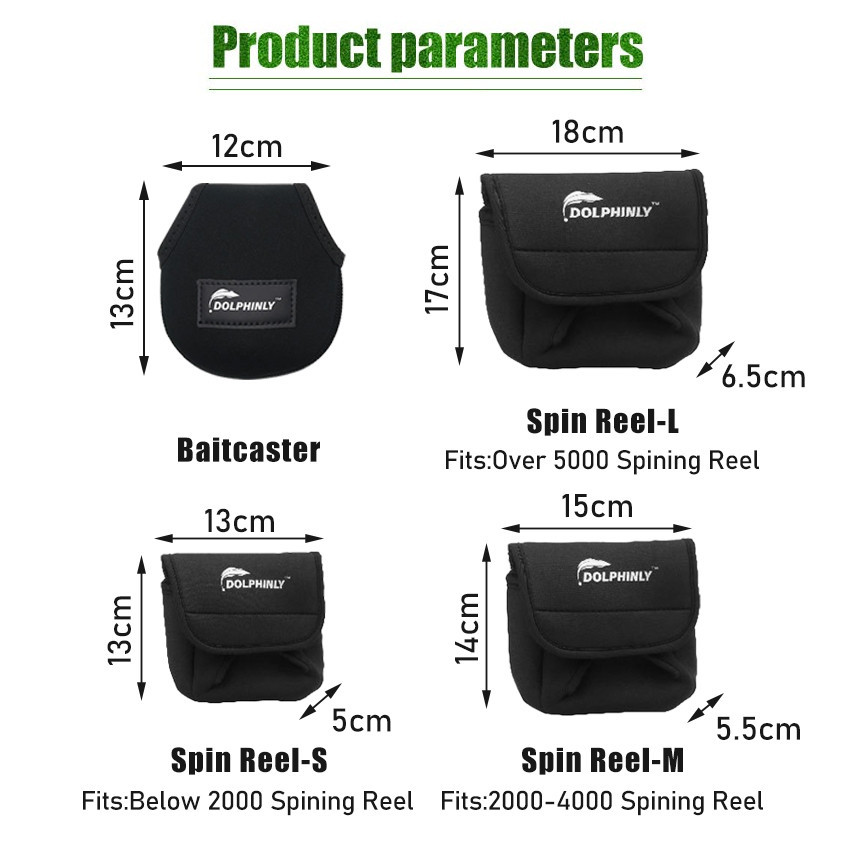 Tas Reel Pancing Pelindung Reel Tempat Reel Baitcasting Sarung Pouch Reel Pancing Spinning Reel Case