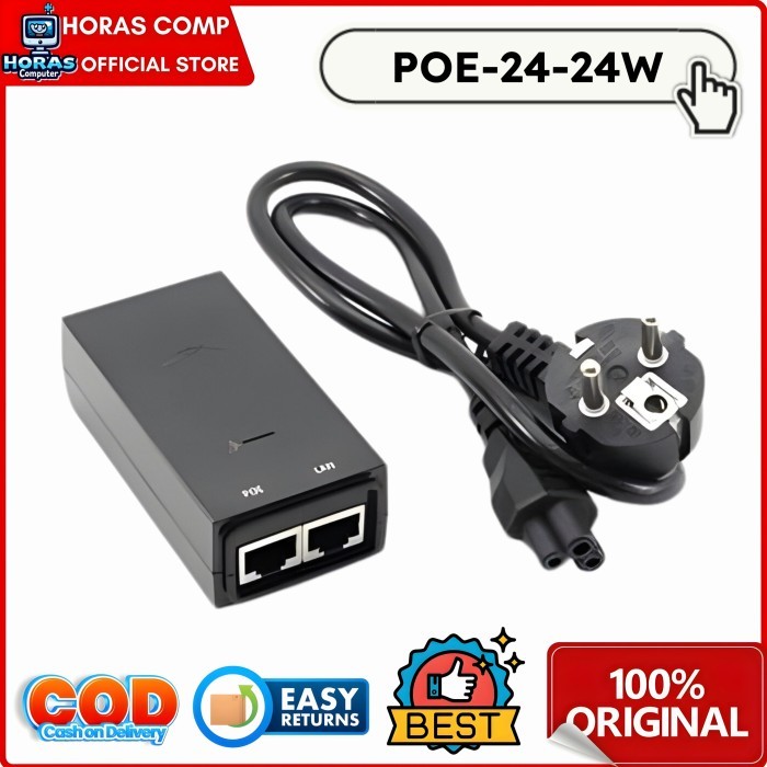 Ubiquiti PoE-24-24W Injector 24V 1A PoE Adaptor