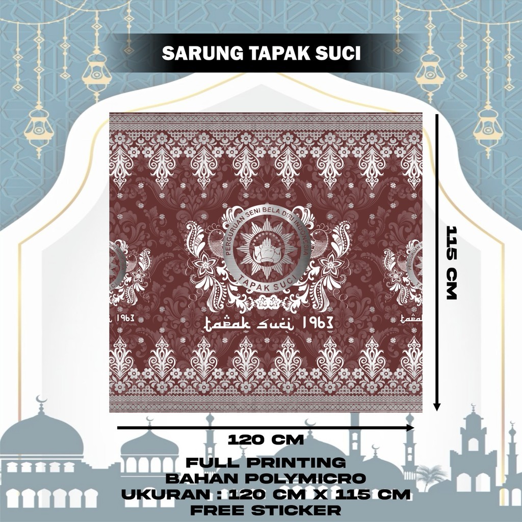 Sarung Batik Tapak Suci Desain Terbaru Motif Keren Untuk Pria Full Print BY FOXCLOTH