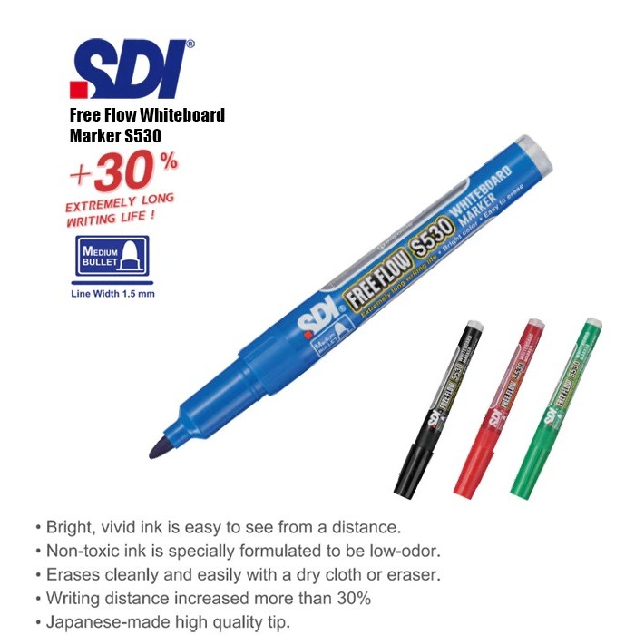 

SDI Spidol Whiteboard Marker S530