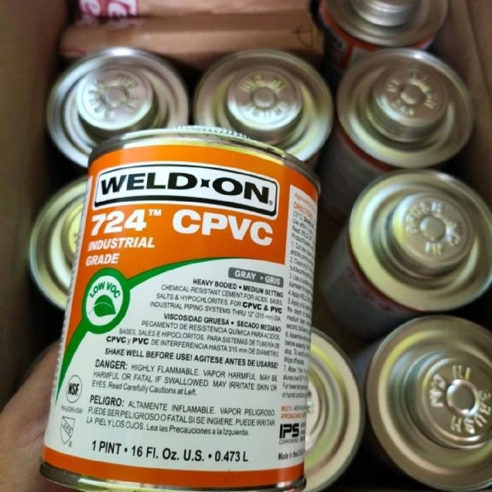 

NB91 Lem Pipa CPVC Weld On 724 Solvent Cement IPS 724 Weld On 0,473L CPVC